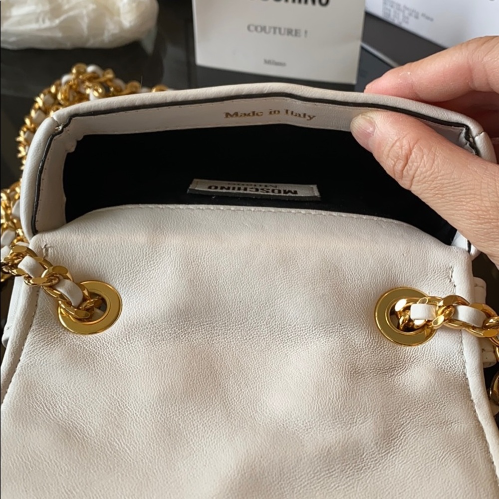 Moschino Shoulder Biker Mini Nappa Bag - Picture 7 of 8